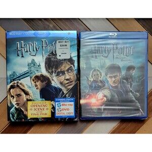 Harry Potter & Deathly Hallows: Parts 1 and 2 (Blu-ray DVD, 2010) New & Sealed